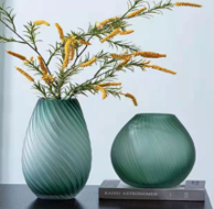 Green Glass Vase